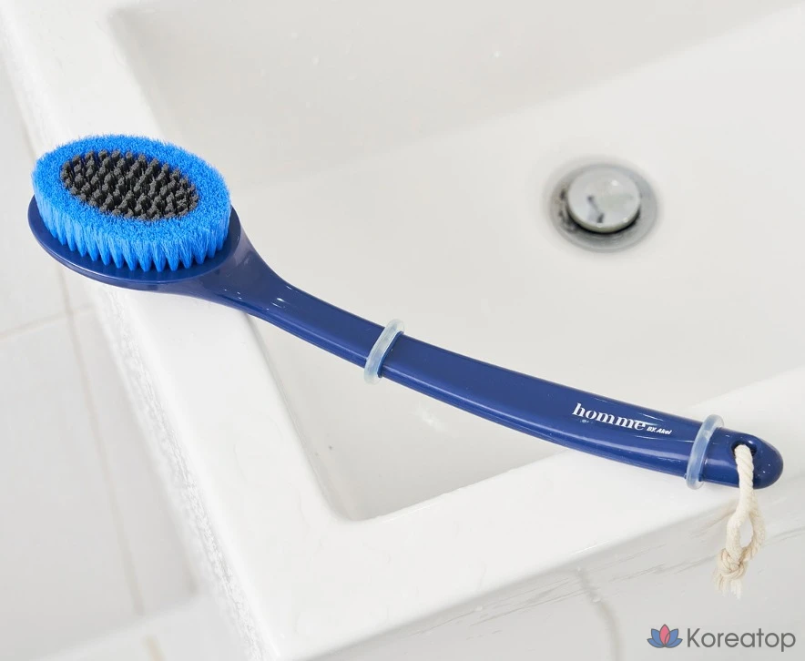 Универсальная щетка для тела Akei Derma+ Homme, темно-синяя, 1 шт., 2 шт., фото 4