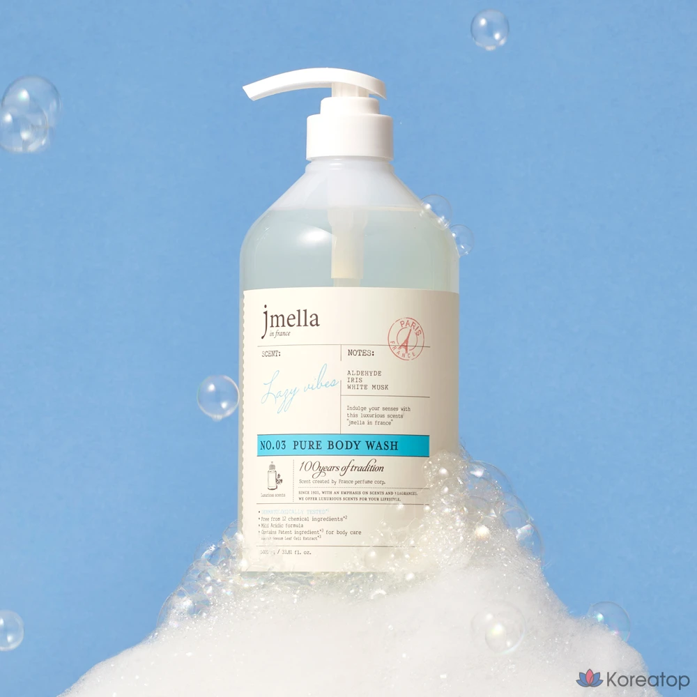 Гель для душа Pure Lazy Vibes с цветочным мускусом, 1 л, 1 шт., фото 2