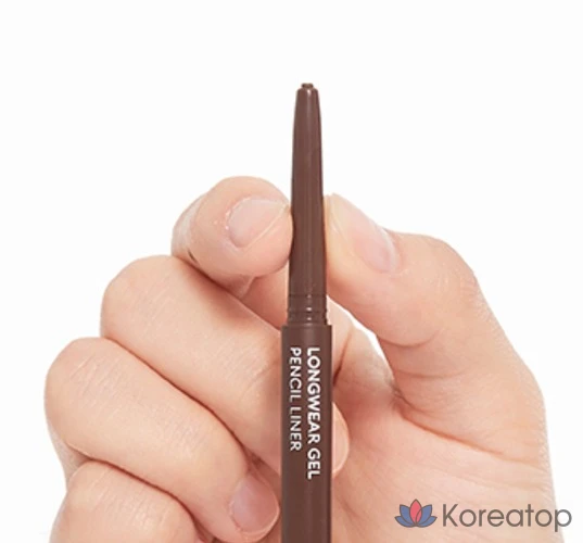 Гелевый карандаш для глаз Missha Longwear Gel Pencil Liner, 0,14 г, титаново-черный, 1 шт., фото 7