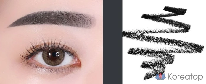 Плоский карандаш для бровей Innisfree, 0,3 г, 2 черных, 1 шт., фото 2