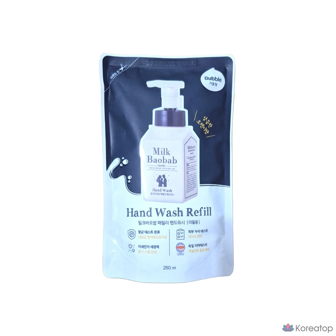 Сменный блок жидкого мыла для рук Milk Baobab Family, 250 мл, 1 шт.