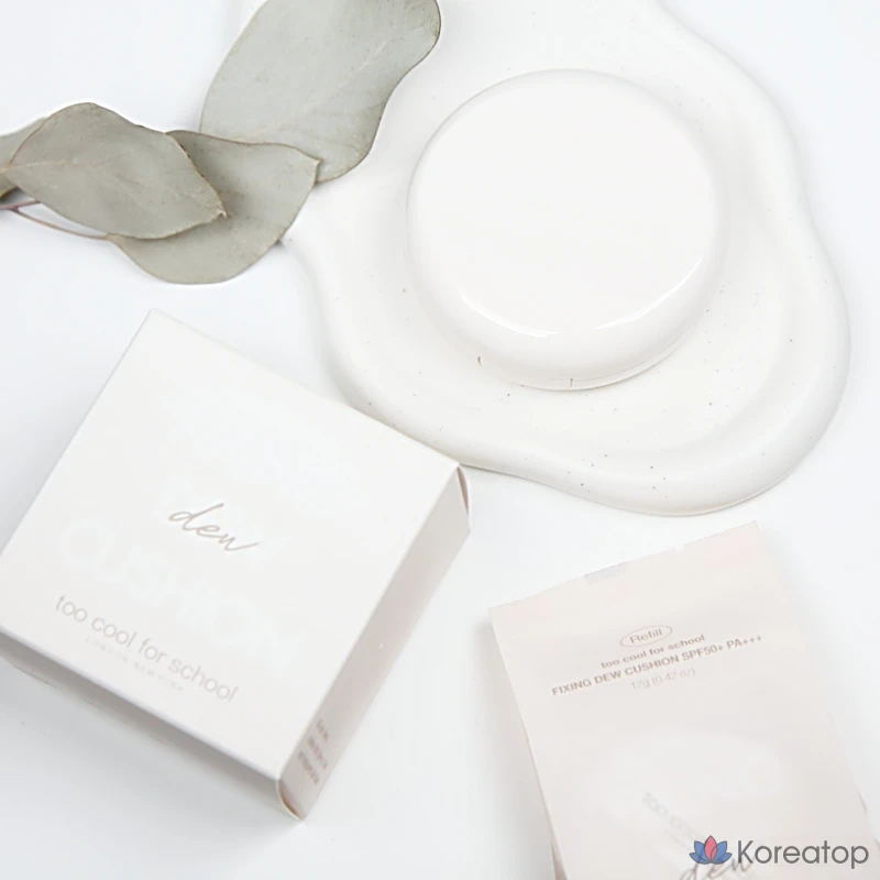 Тональный крем Too cool for school Fixing Nude Cushion (основной продукт + 2 сменных блока) SPF 45+/PA++ 1 шт.