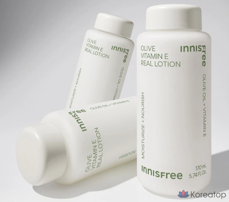 Лосьон Innisfree Olive Vitamin E Real Lotion, 170 г, 170 мл, 1 шт., фото 5