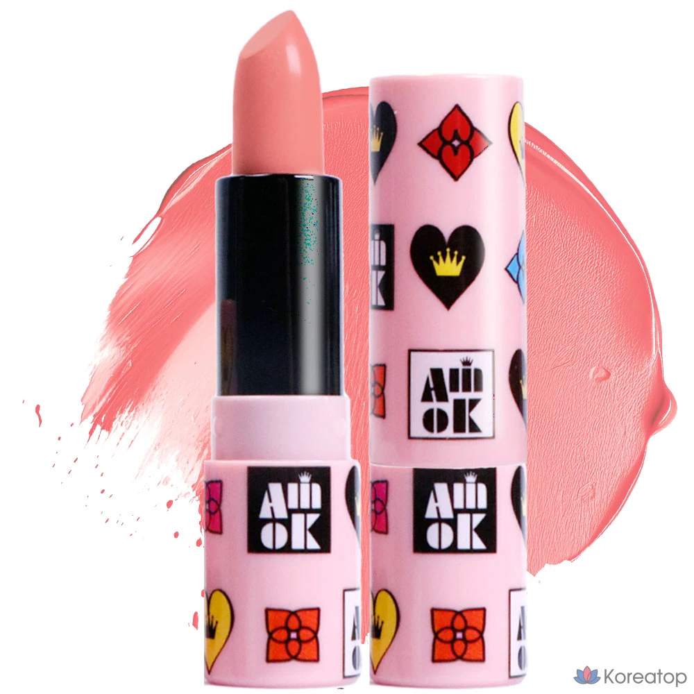 Помада YNM Kitalt Picnic, P01 Muse, оттенок Coral, 4 г, 1 шт.