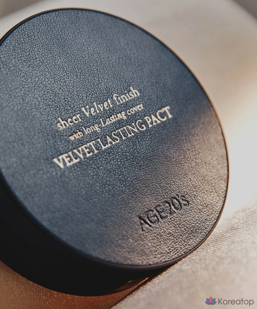 Age 20's Velvet Lasting Pact 14g + сменный блок 14g, 19C Pure Beige, 1 шт., фото 2