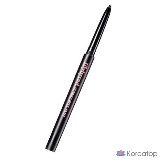 Гелевая подводка для глаз Lilybyred Stareyes Nine to Nine Slim, 0,14 г, № 1, матовый черный цвет, 1 шт.