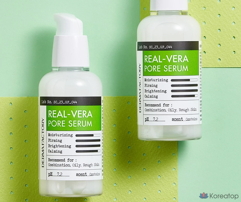 Сыворотка для очищения пор Derma Factory Real Vera, 80 мл, 1 шт., фото 4