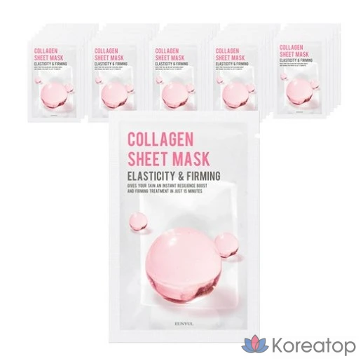 Набор коллагеновых масок Eunyul Purity, 1 упаковка, 180 штук.