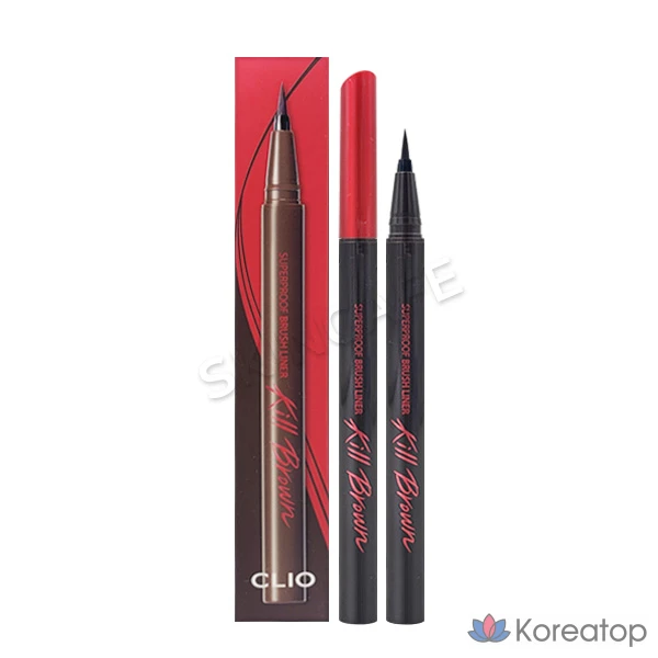Подводка для глаз Clio Superproof Brush Liner Kill Brown 02, 1 шт.