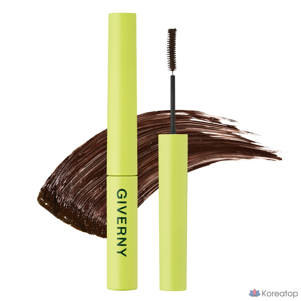 Тушь для ресниц Giverny Close-Fit Sensitive Long-Lash Mascara, 3 г, 02 Black Brown, 1 шт.