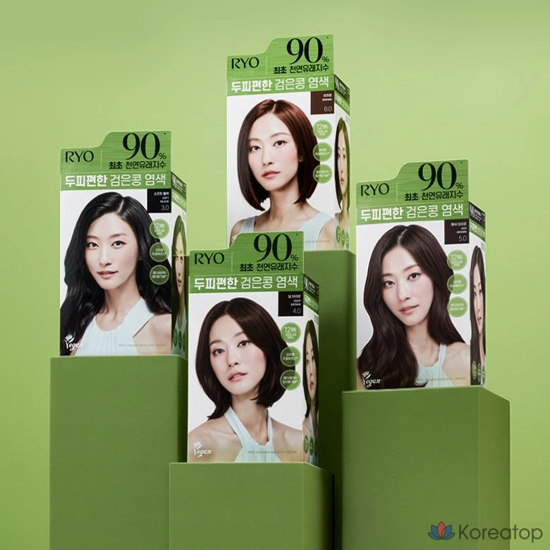 Краска для кожи головы Ryo Black Bean Dye, 120 г, оттенок 5.0 пепельно-коричневый, 1 шт., фото 3