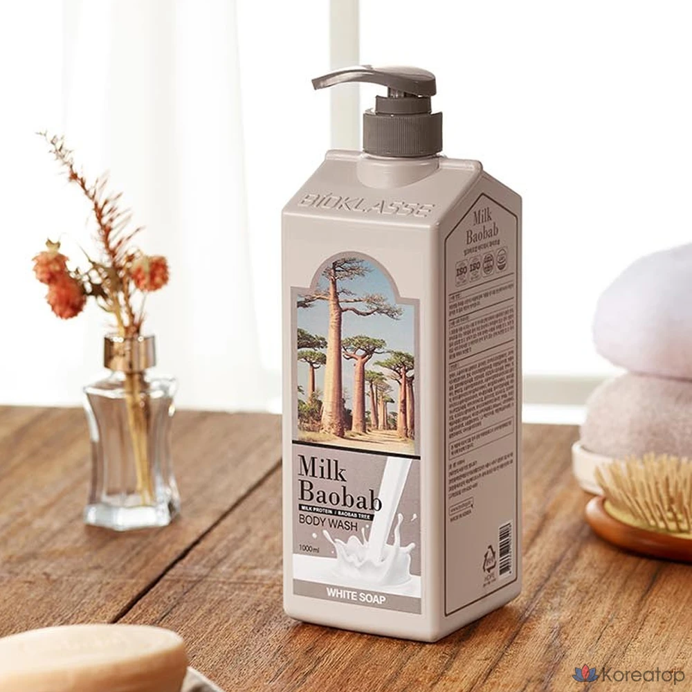 Гель для душа «Milk Baobab» с ароматом белого мыла, 1 л, 1 шт., фото 2