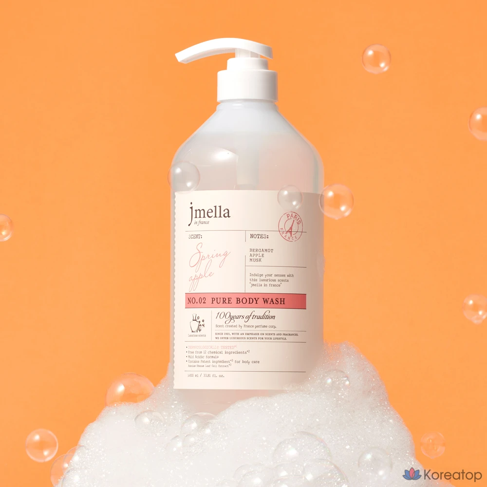Гель для душа Jmella, аромат «Весеннее яблоко», 1 л, 1 шт., фото 2