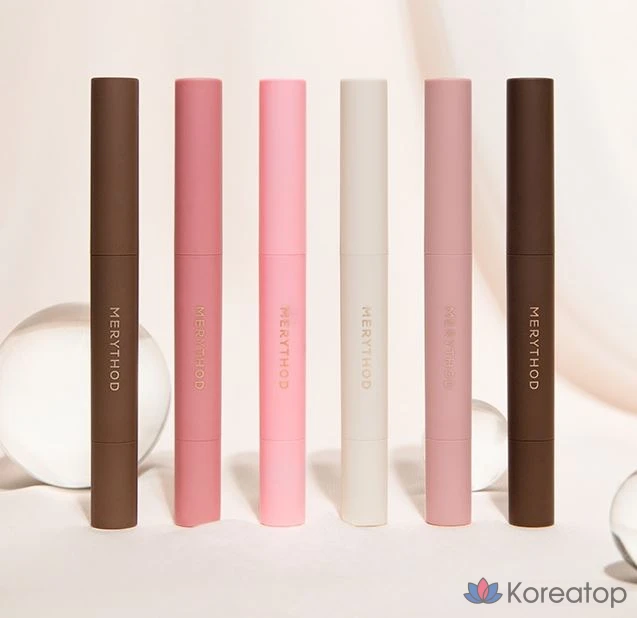 Двухцветные тени для век Merythod, оттенок 03 «Лиственный лепесток», 1 шт., фото 5