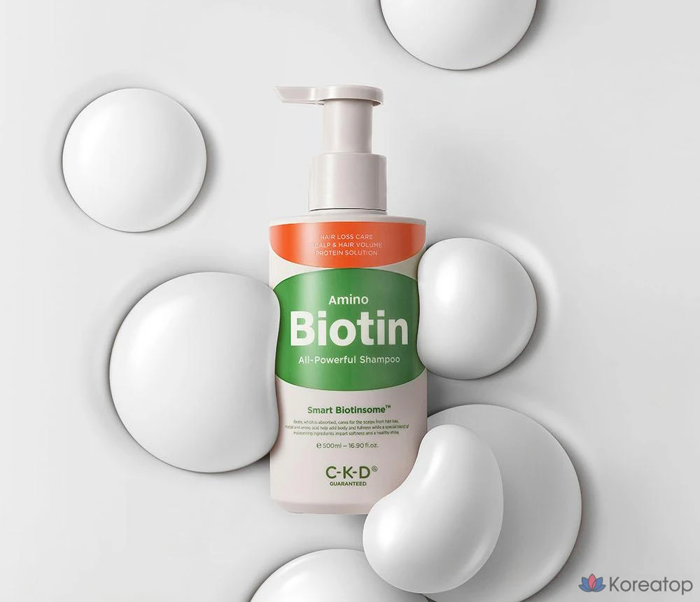 Шампунь CKD Amino Biotin, 500 мл, 1 шт., фото 3