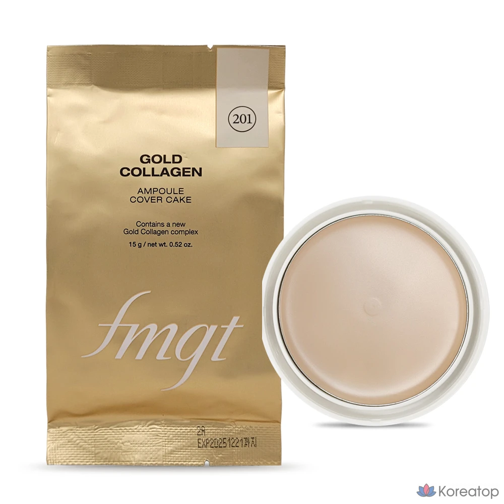 Сменный блок ампул с золотым коллагеном The Face Shop FMGT Gold Collagen Ampoule Cover Cake, 203, 1 шт., фото 2