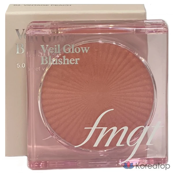 Румяна The Face Shop FMGT Veil Glow Blusher 5 г (№ 06 Vibe Coral), № 6 Vibe Coral, 1 шт.