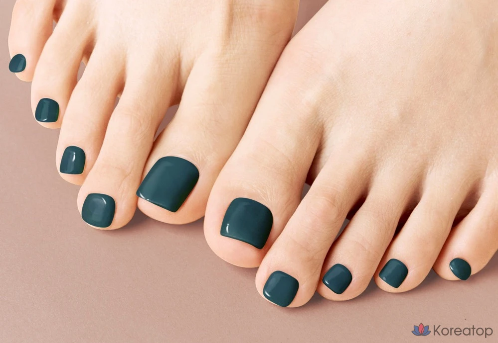 Набор для ухода Ohora Gel Strip Pedi Nail Tip Set, оттенок PPeacockBlue, 1 шт., фото 3