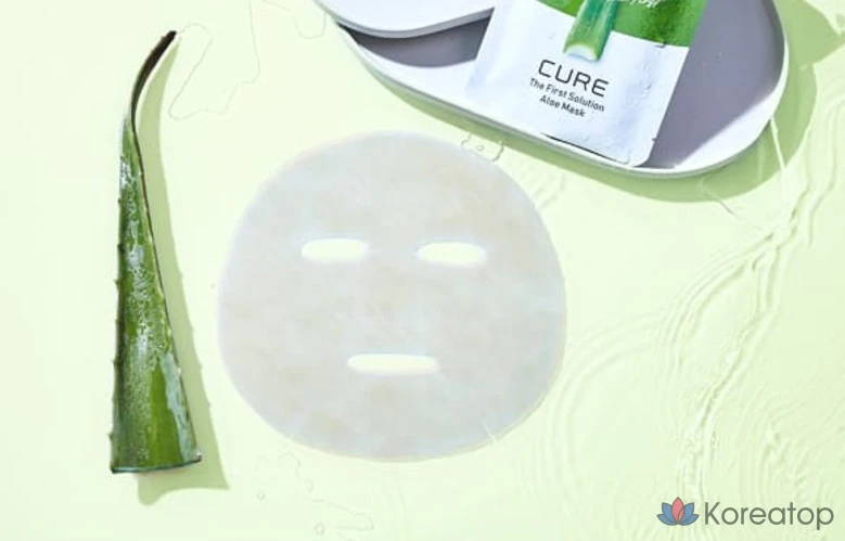 Набор масок для лица KIM JEONG MOON Aloe Cure The First Solution, 10 штук, 5 упаковок., фото 5