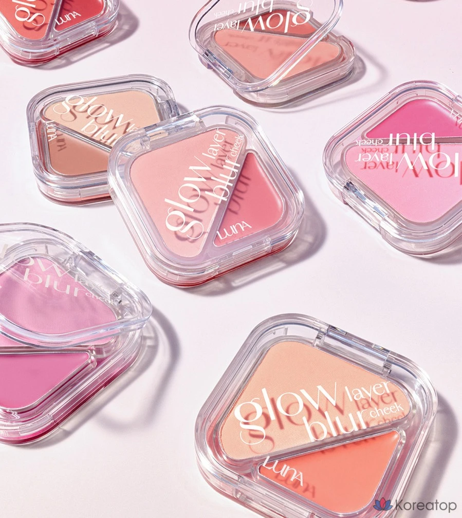 Румяна Luna Glow Layer Blur Cheek, 8,5 г, 12 штук, Mob Rabbits, 1 шт., фото 7