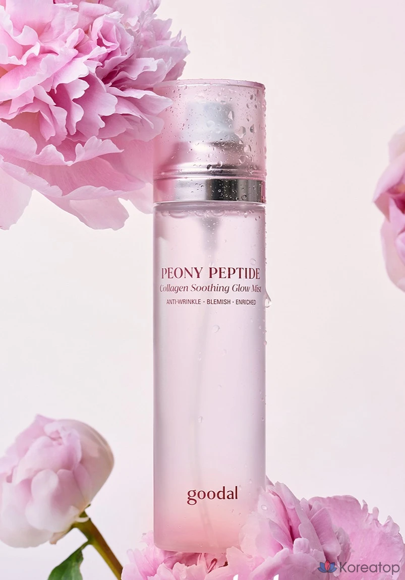 Спрей для лица Goodal Peony Peptide Collagen Water Glow Mist, 120 мл, 1 шт., фото 2