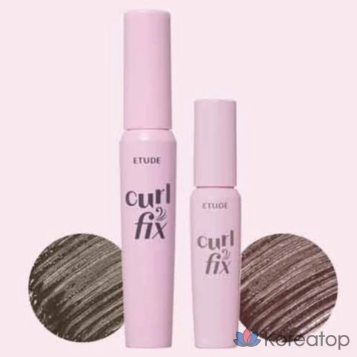 Тушь для ресниц Etude House Curl Fix Mascara Mini, 4 г, 1 шт., цвет сливово-черный (06).