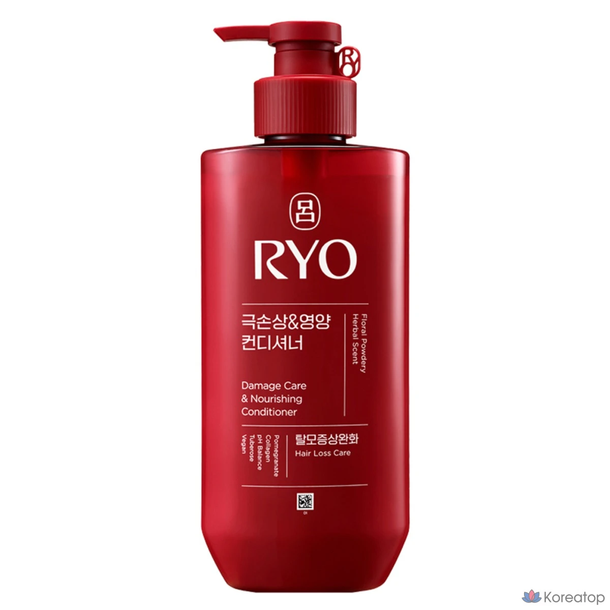 Кондиционер Ryo Hambit Extreme Damage & Nourishing для волос, склонных к выпадению, с цветочно-пудровым ароматом, 480 мл, 1 шт.