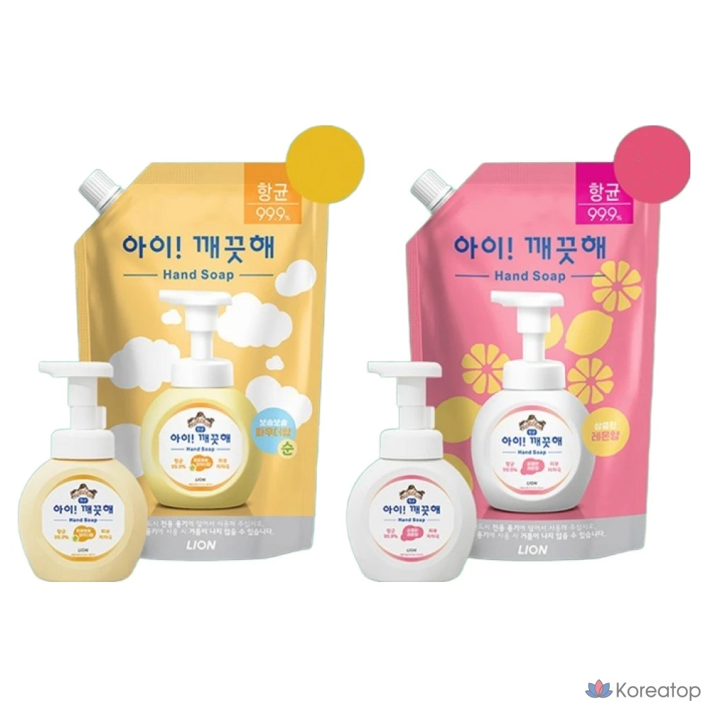 Сменный блок антибактериального пенного жидкого мыла для рук Lion с ароматом лимона, 600 мл, 1 шт., фото 4