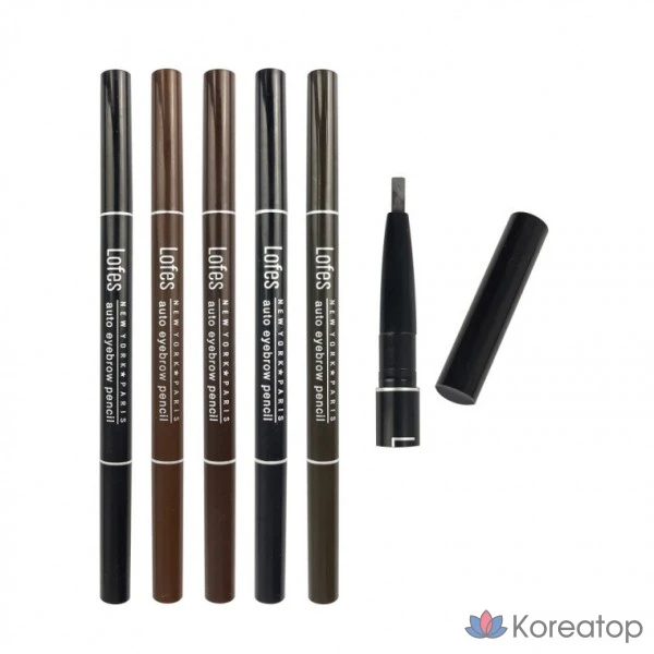 Карандаш для бровей Prorance Auto Eyebrow Pencil Eyebrow Pencil Pencil Shadow Pencil Mascara Fixer Cara, № 01-11, черный, 1 шт.