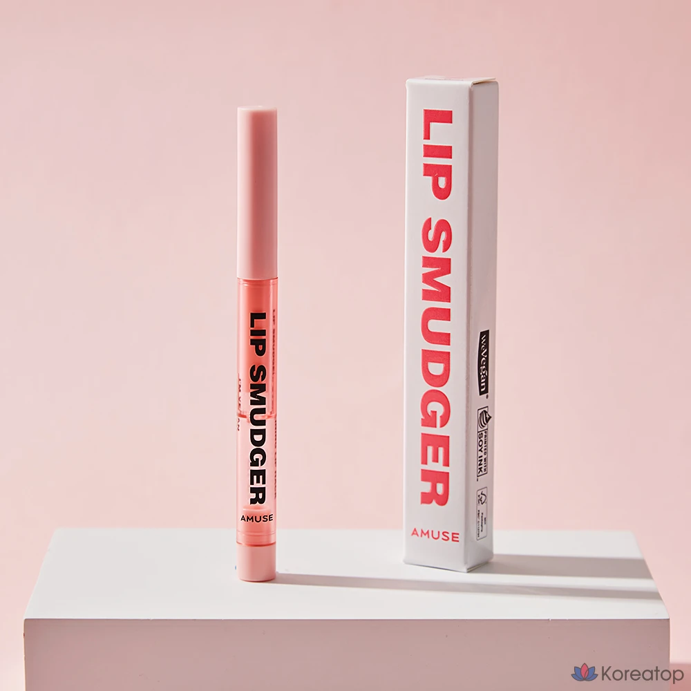 Губная помада AMUSE Lip Smudger, 1 шт., персиковый оттенок., фото 2