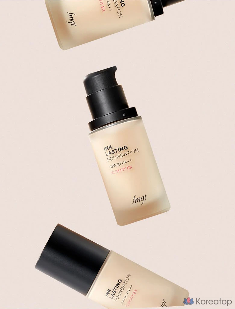 Тональный крем The Face Shop Ink Lasting Foundation Slim Fit, 30 мл, 1 шт., N201 Абрикосово-бежевый, фото 9