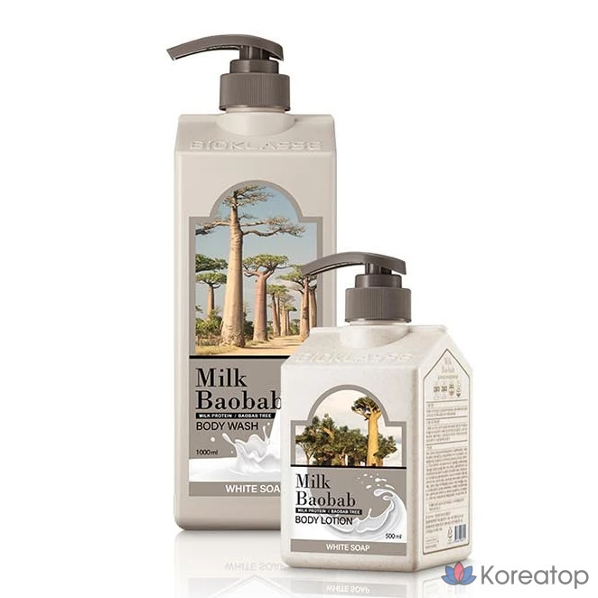 Гель для душа «Milk Baobab» с ароматом белого мыла, 1 л, 1 шт., фото 3