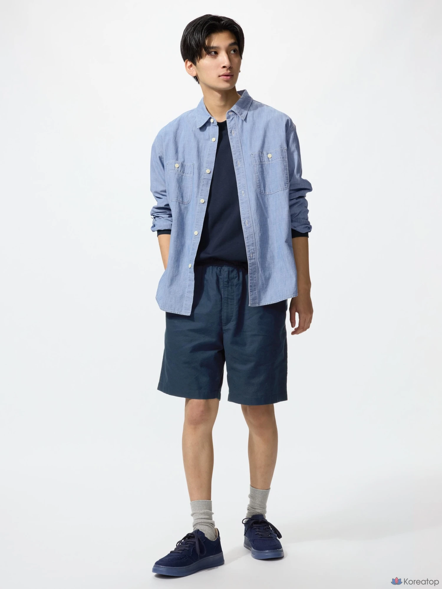 Шорты Uniqlo Linen Blend Easy Short Pants