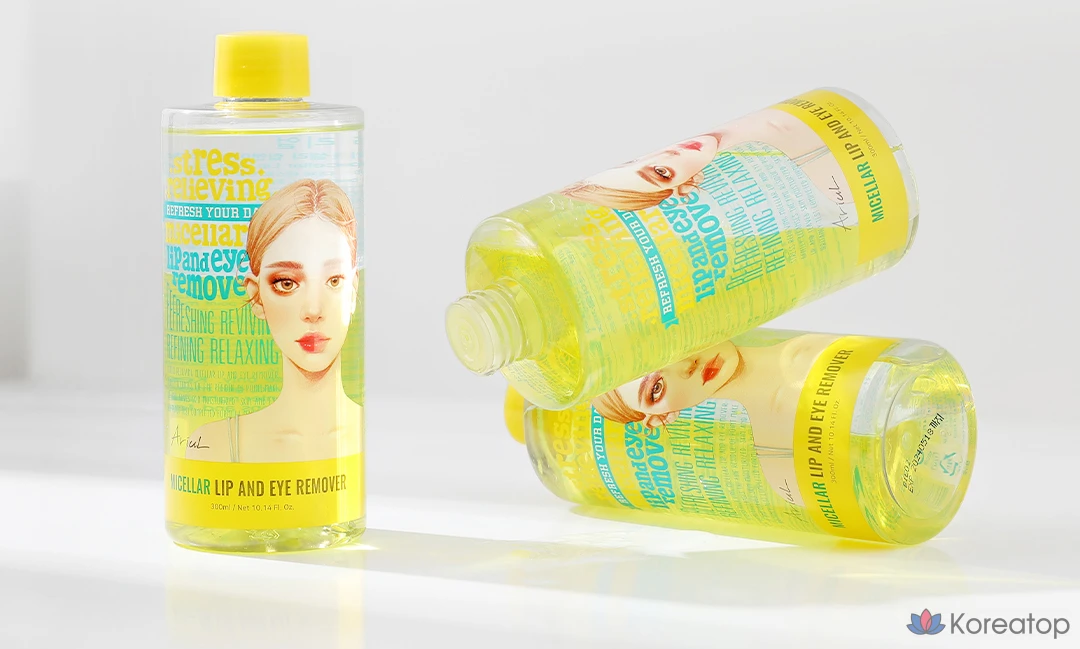 Мицеллярное средство для снятия макияжа с губ и глаз Ariel, 300 мл, 1 шт., фото 8