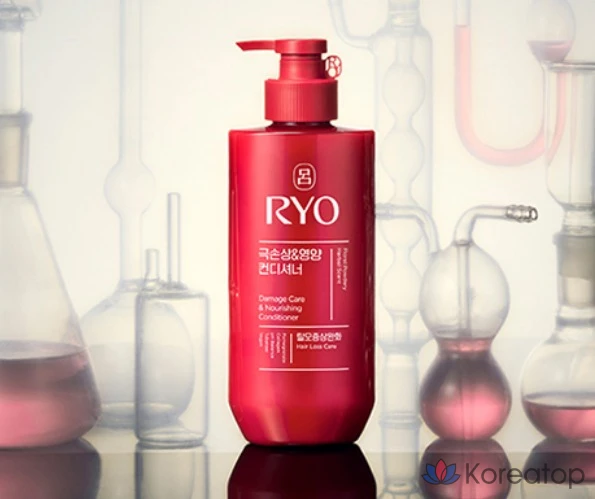 Кондиционер Ryo Hambit Extreme Damage & Nourishing для волос, склонных к выпадению, с цветочно-пудровым ароматом, 480 мл, 1 шт., фото 2