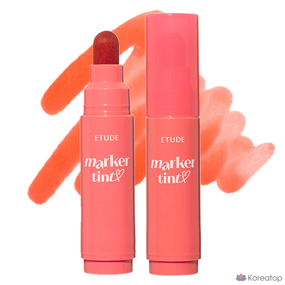 Тинт для губ Etude House Dear Darling Marker Lip Tint, оттенок 07 Персиково-абрикосовый, 1 шт.
