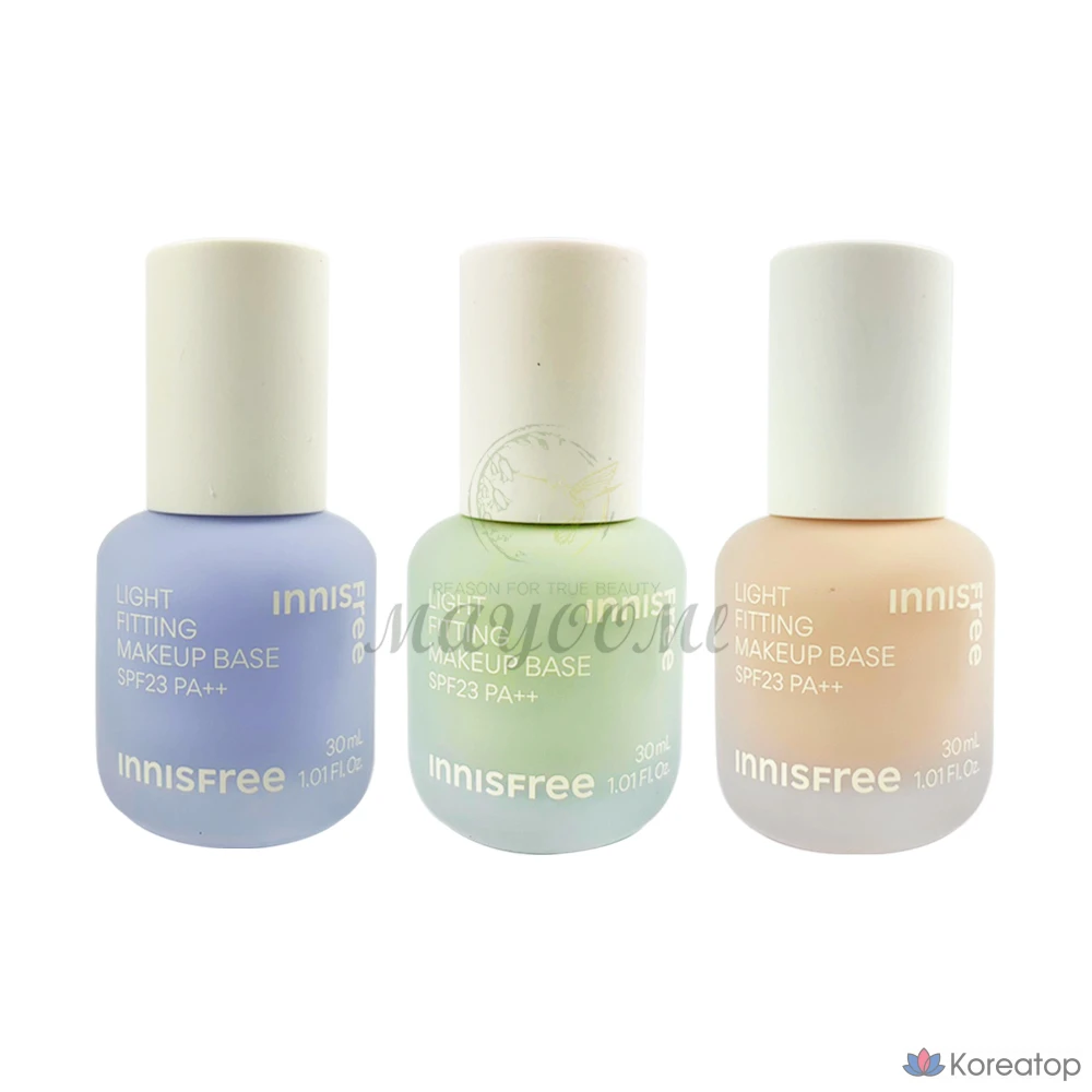 База под макияж Innisfree Light Fitting, 30 мл, № 2, зеленая, 1 шт.