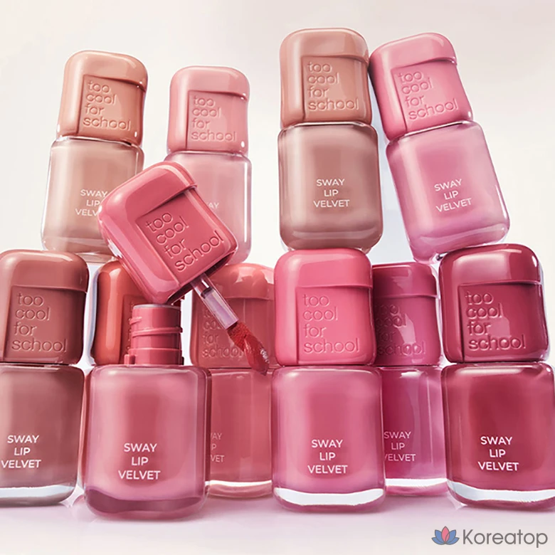 Блеск для губ Too Cool For School Sway Velvet Lip Tint, оттенок 07 Muted Cherry, 1 шт.