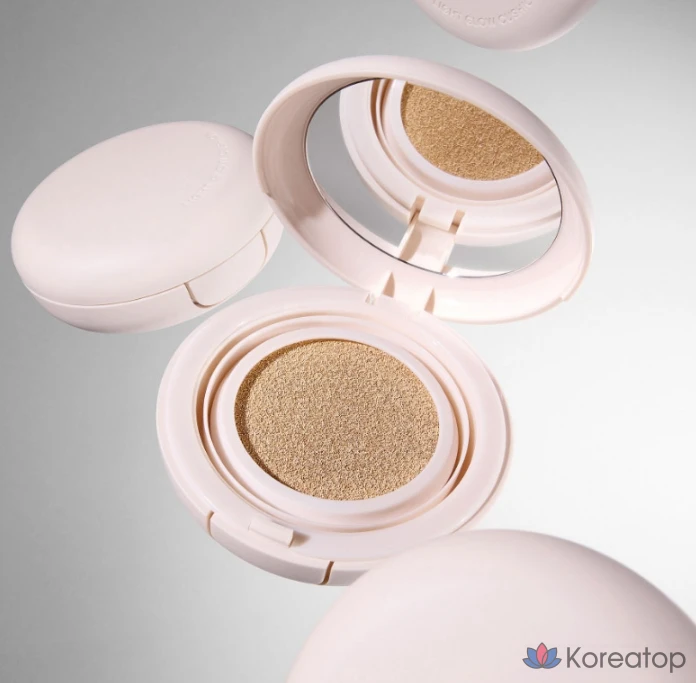 Сменный блок тонального крема Innisfree Light Glow Cushion Foundation, 14 г, оттенок 21N Vanilla, 1 шт., фото 8