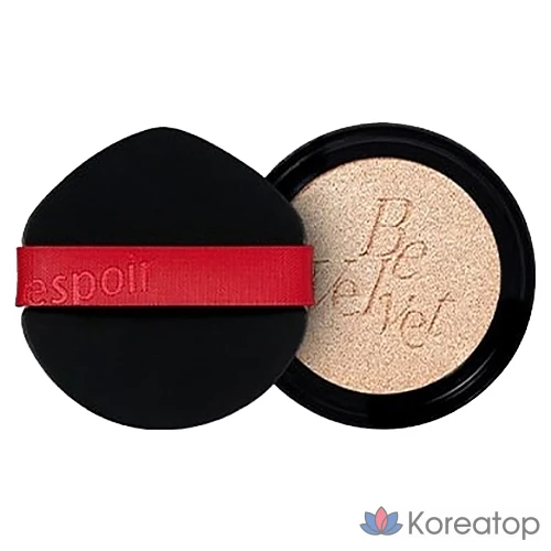 Сменный блок тонального крема Espoir Bevelvet Cover New Class Cushion Foundation, 13 г, № 21, цвет слоновой кости, 1 шт.