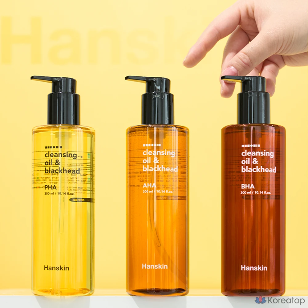 Очищающее масло HANSKIN от черных точек с AHA-кислотами, 300 мл, 1 шт.