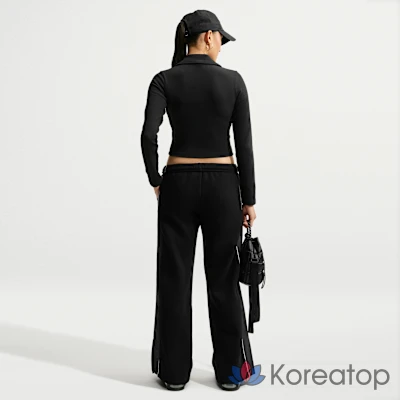 Поло женское Nike Sportswear Tight Long-Sleeve Cropped Polo, фото 5