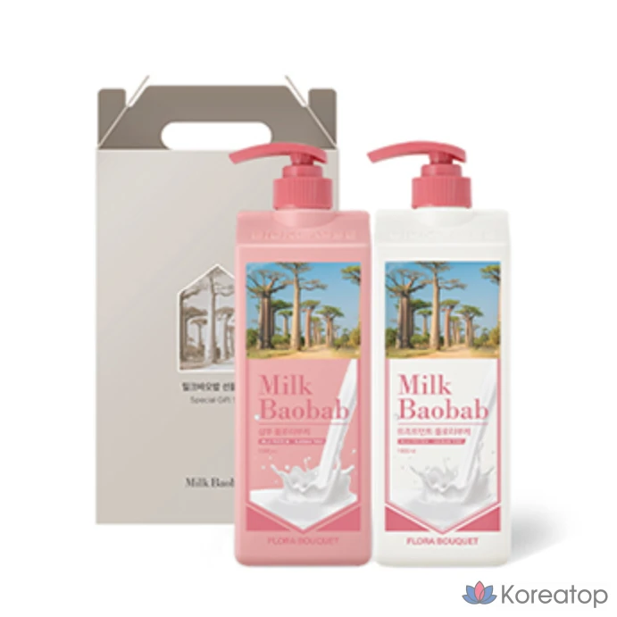 Набор для волос Milk Baobab Hair, аромат Flora Bouquet, 2 предмета, 4 комплекта., фото 5