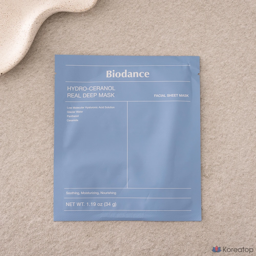 Тканевая маска для лица Biodance Hydro Cera-Nol Real Deep Mask, 3 шт.