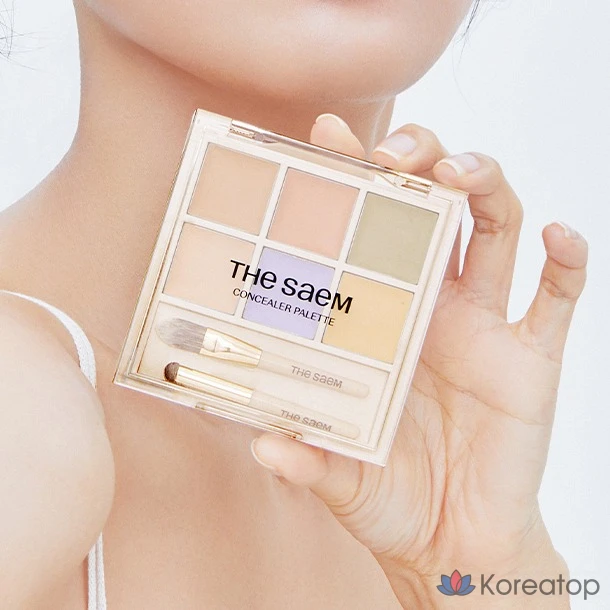 Палетка консилеров The Saem Cover Perfection, 6 г, 1 шт., 01 Cover & Correct, фото 3