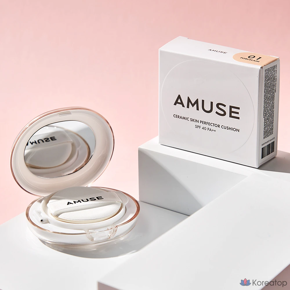AMUSE Ceramic Skin Perfector Cushion 15 г, 01 Фарфор, 1 шт.