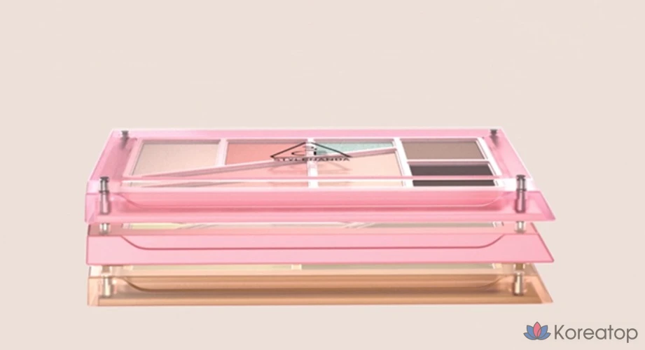 Палетка теней для век 3CE Layer It All, 1 шт., цвет «Розовая газировка»., фото 4