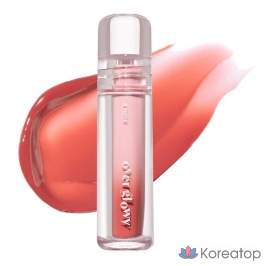 Тинт для губ Etude House Over Glow Tint, оттенок 01 Camo Rose Jelly, 1 шт.