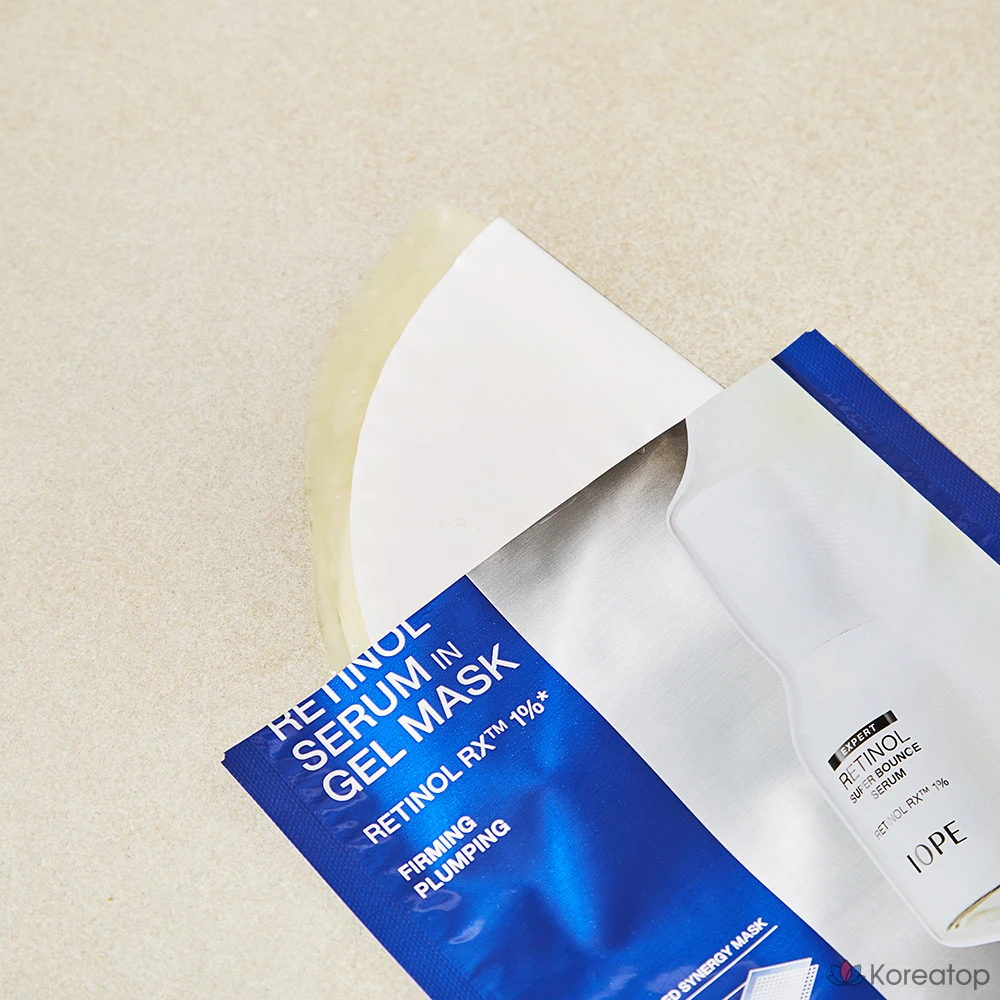 Ретиноловая сыворотка в гелевой маске IOPE, 1 упаковка, 4 упаковки, фото 5