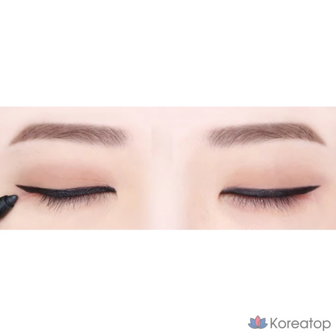 Гелевая подводка для глаз MERZY the First No-Fall 0,5 г, G1 Black Moon, 1 шт., фото 4